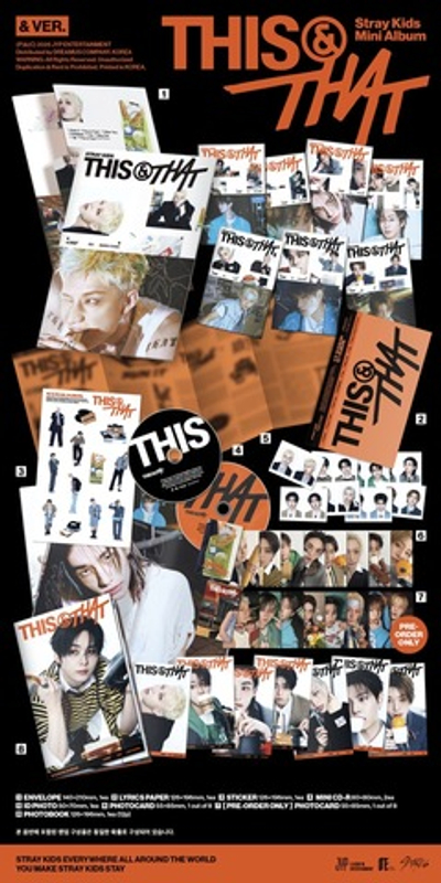 Альбом Stray Kids - THIS & THAT (& VER.) (Подарок от YES24)