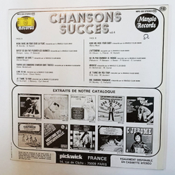 Винтажная виниловая пластинка LP Manolo Club Band Chansons Succes Vol. 4 (France 1975)
