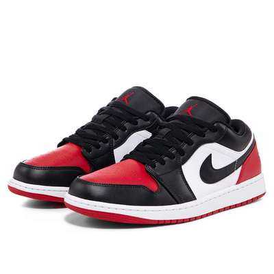 553558-161 Муж. Air Jordan 1 Low Bred Toe