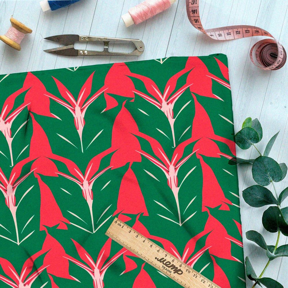 Ткань премиум шелк искусственный Армани абстрактное вдохновение