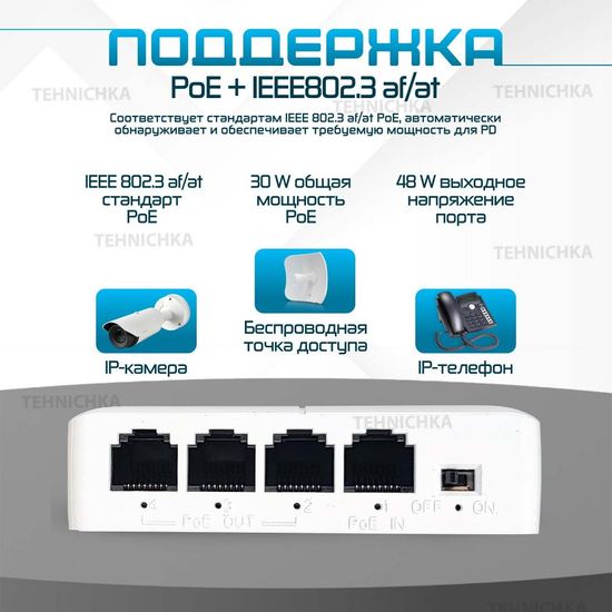 Коммутатор PoE Extender