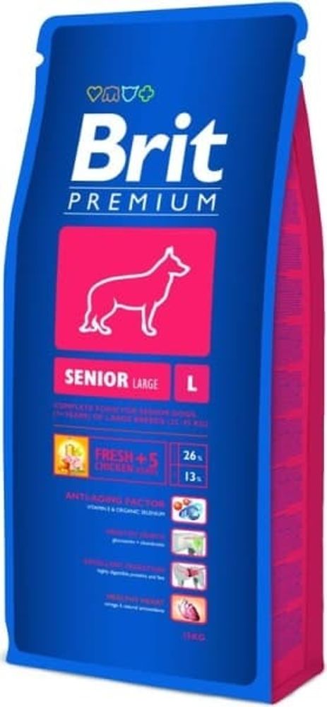 Brit Premium Dog Senior L 15.0 (д/крупных пород от 7 лет) сухой д/собак
