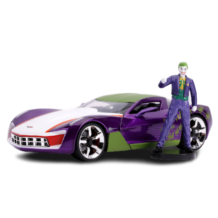 Набор Hollywood Rides  Машинка 2009 Chevy Corvette Stingray Concept W/Joker