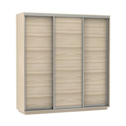 Шкаф-купе "Экспресс Элемент Трио" (ясень шимо светлый) 2200х2400, МК Е1