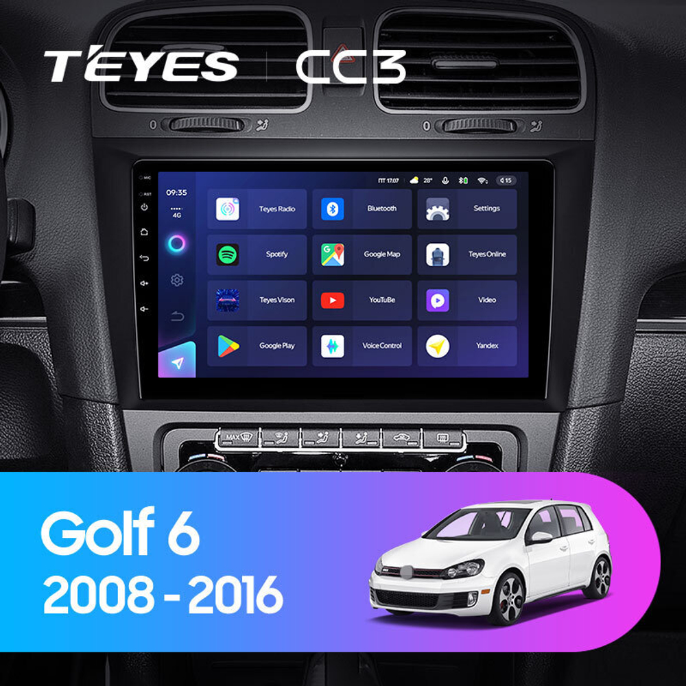 Teyes CC3 9" для Volkswagen Golf 2008-2016