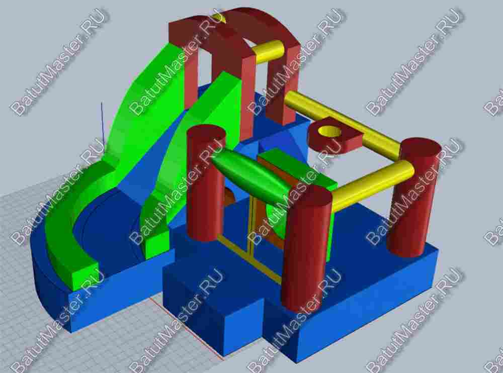 Детский надувной батут "Границы радости"