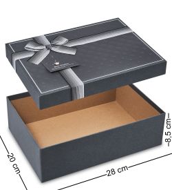 WF-168-B Набор коробок из 3 шт, темно-серый