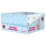 Игрушка-антистресс "ЗАЙЧИК-УШАСТИК", 9х7 см, ассорти, 2 цвета, JOLLY JOT (ДЖОЛЛИ ДЖОТ), 665801