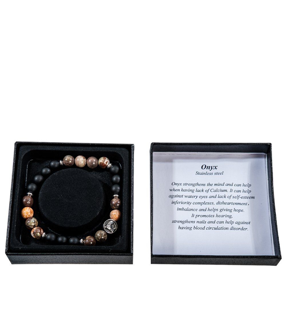 NP-09/1 Браслет из камней «Оникс»