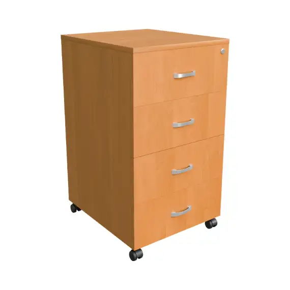 Тумба мобильная с 4-мя ящиками ТФ201 410х470х660, ольха