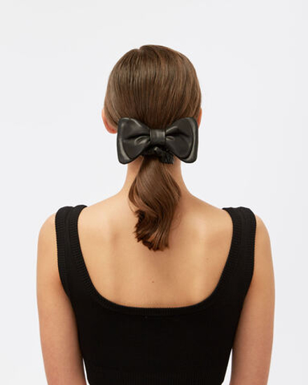 Резинка черная с бантом