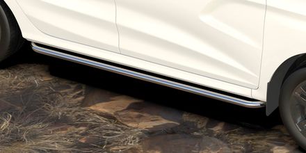 Защита порогов d42 труба с гибами Arbori нерж. сталь для LADA Xray 2015-нв