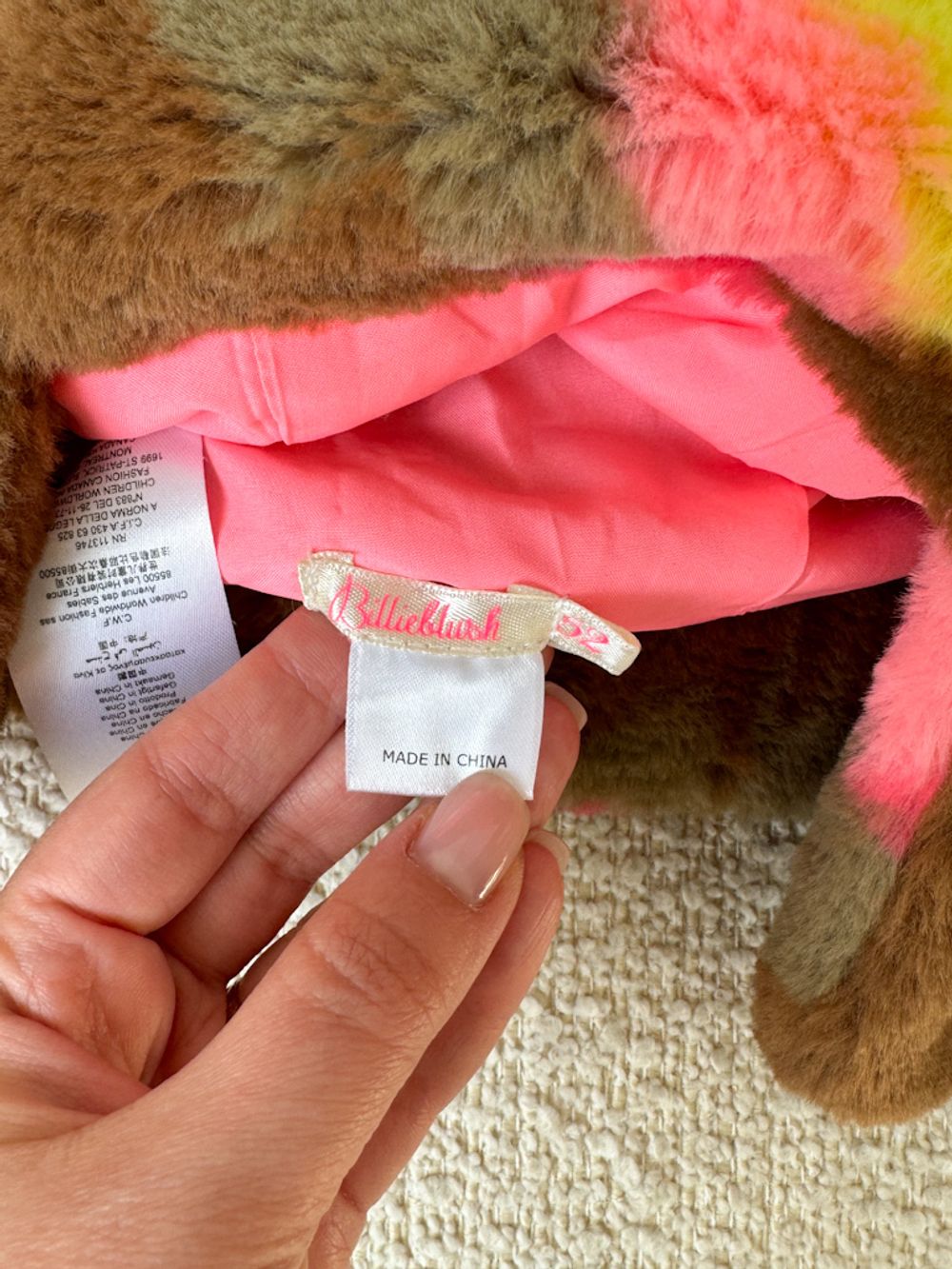 Шапка из искусственного меха Billieblush, 110