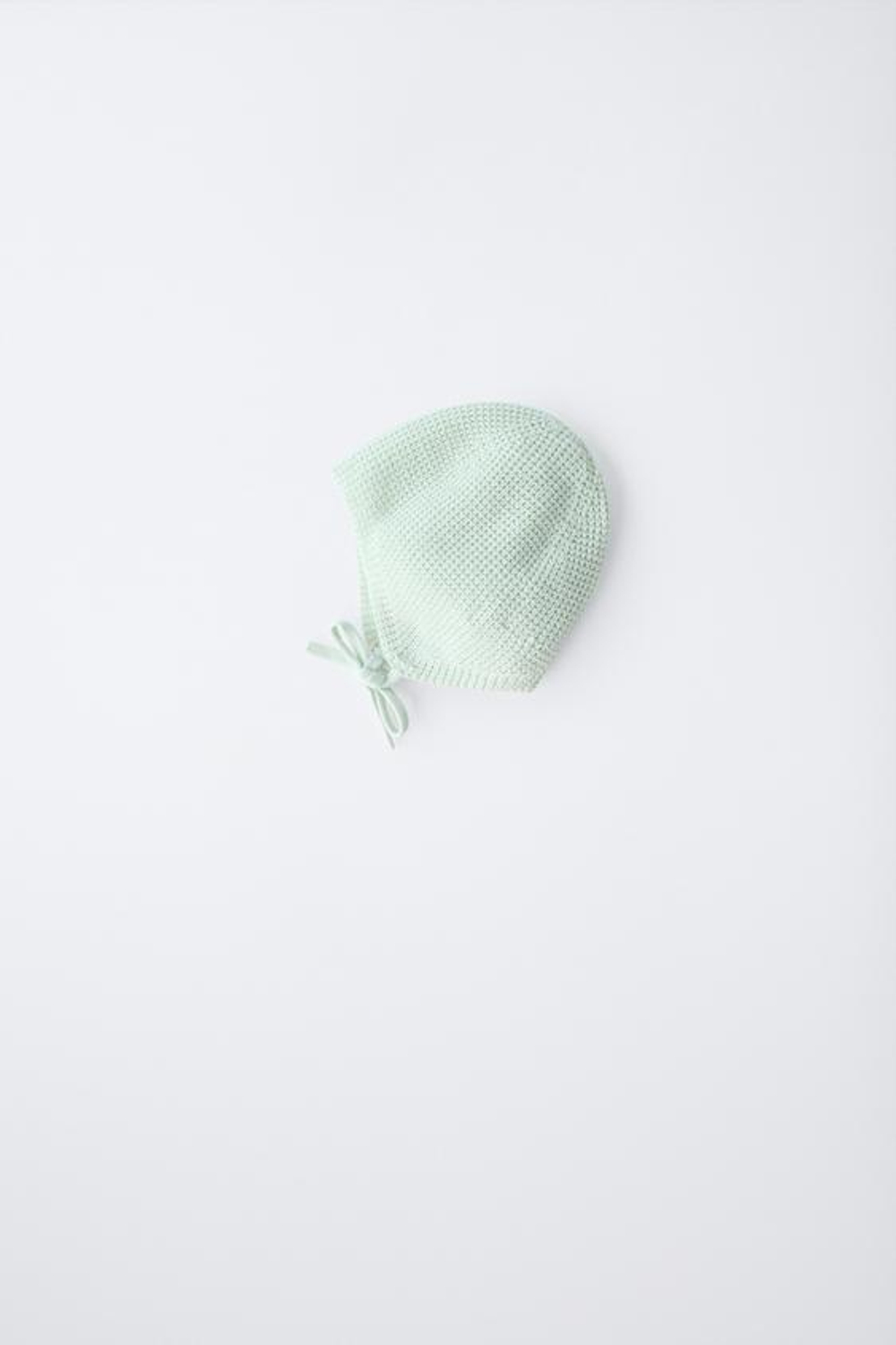 ZARA ЧЕПЧИК ЖЕМЧУЖНОЙ ВЯЗКИ, ВОДЯНИСТО-ГОЛУБОЙ