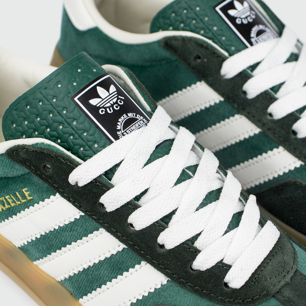 Кроссовки Adidas Gazelle x Gucci Green / Wh. Str. Wmns
