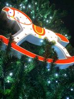 Светодиодная игрушка на елку "Лошадка"