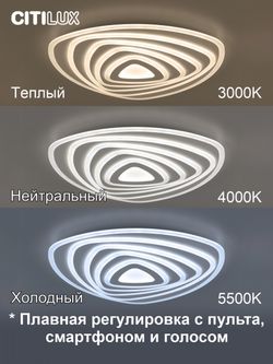 Citilux Триест Смарт CL737A35E RGB Умная люстра