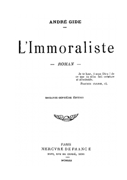 L'Immoraliste. Roman | André Gide