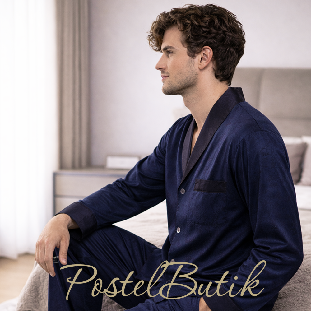 Пижама мужская Zimmerli Blue Black 4737