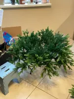 Елка с гирляндой встроенной «Юлия» (Литая хвоя) 185 см / 1,85 м