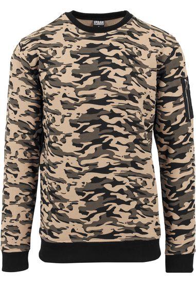 Толстовка URBAN CLASSICS Sweat Camo Bomber Hoody Wood Camo