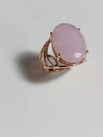 Кольцо бижутерное "Розовая дымка"