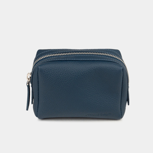 Несессер Mignon из кожи теленка синего цвета