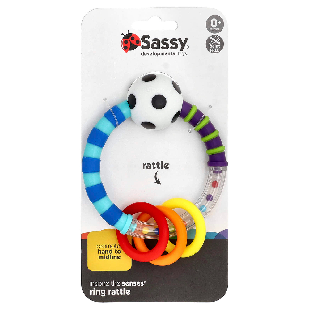 Sassy, Inspire The Senses®, погремушка-кольцо, для детей от 0 месяцев, 1 шт.