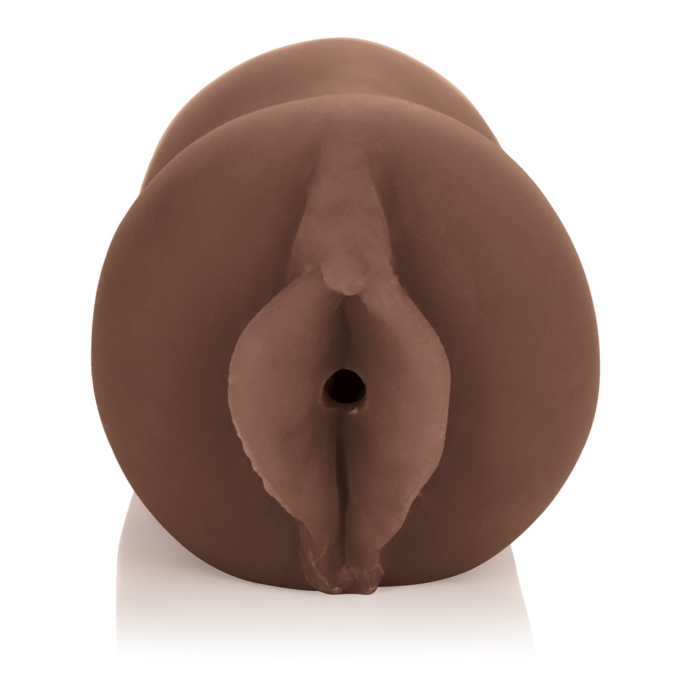 Тёмный мастурбатор-вагина Vivid Raw Pound It Black (Цвет: коричневый)