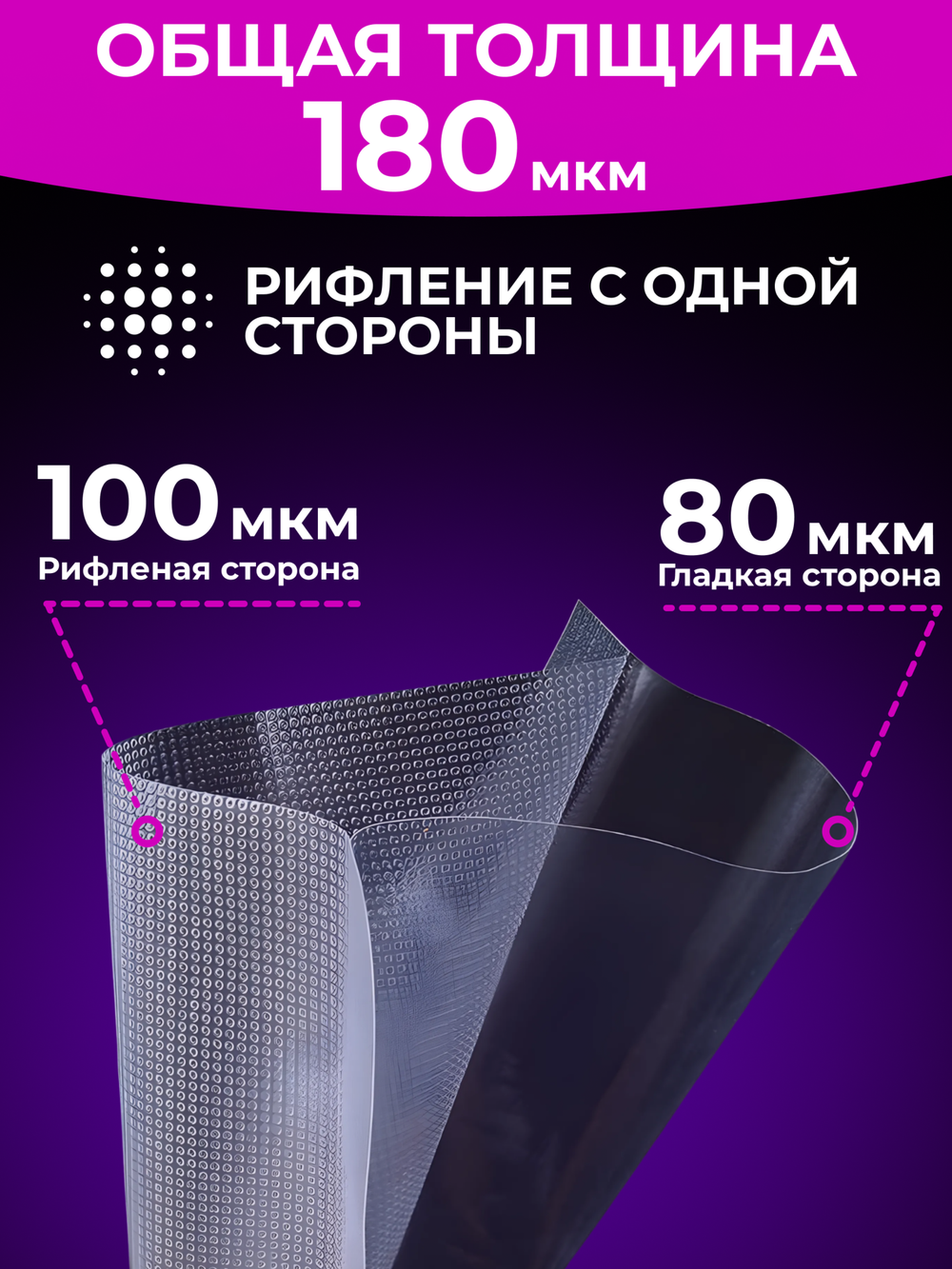 Пакеты для вакууматора 17*25 см, 20шт