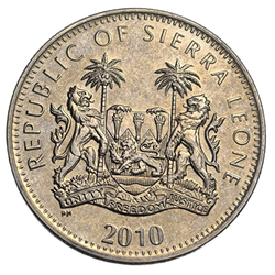 Монета 1 доллар (dollar) 2010 год Сьерра-Леоне