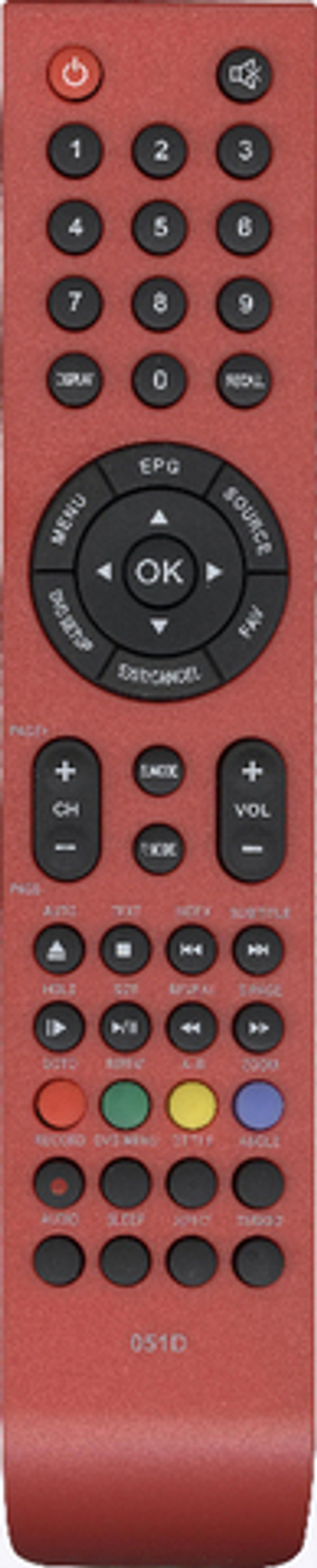Пульт для Shivaki 051D RED