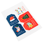 Набор из 5 шильдиков (бирок) на подарки "НГ настроение"