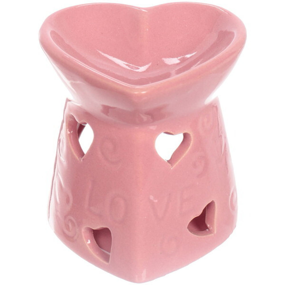 Аромалампа Love цвет розовый, керамика 7,2x7x7,6 см