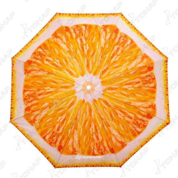Зонт пляжный d 1,8м с наклоном Апельсин (19/22/170Т) (N-BU1907-180-О) NISUS