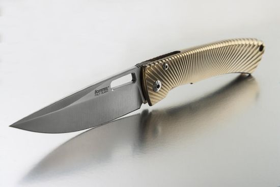 Складной нож Lion Steel "TISPINE" L/TS-1 BM c клинком из стали Uddeholm Elmax® SuperClean, рукоять титан