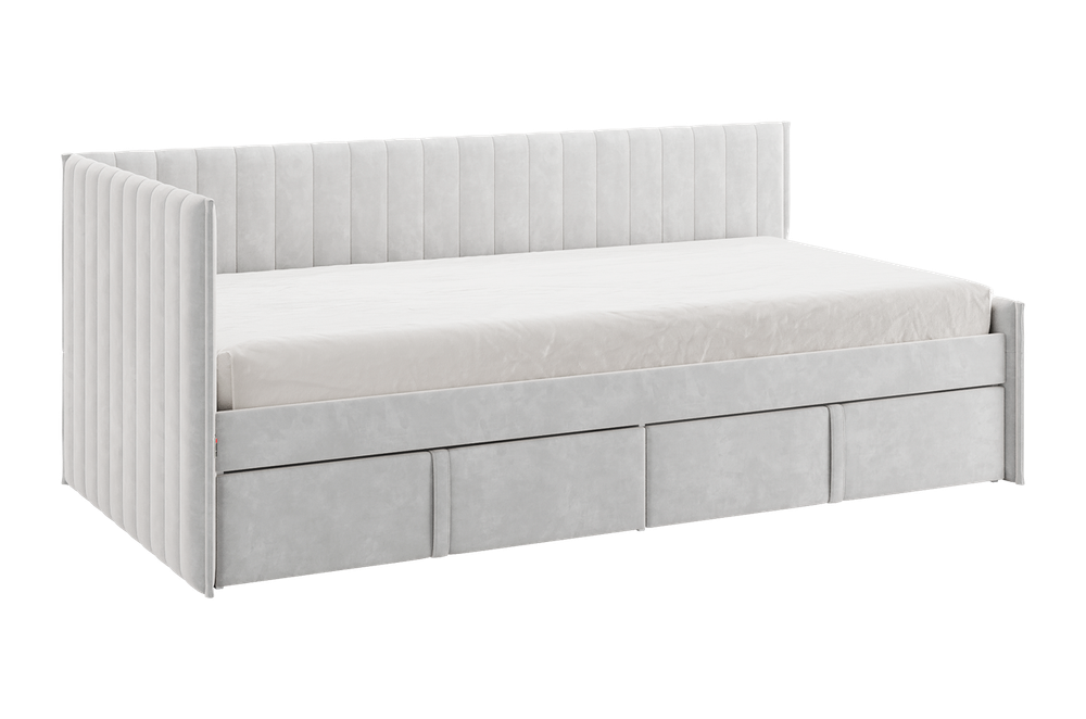 Кровать тахта с ящиком Твикс (велюр) МФ Мебельсон, г. Ижевск