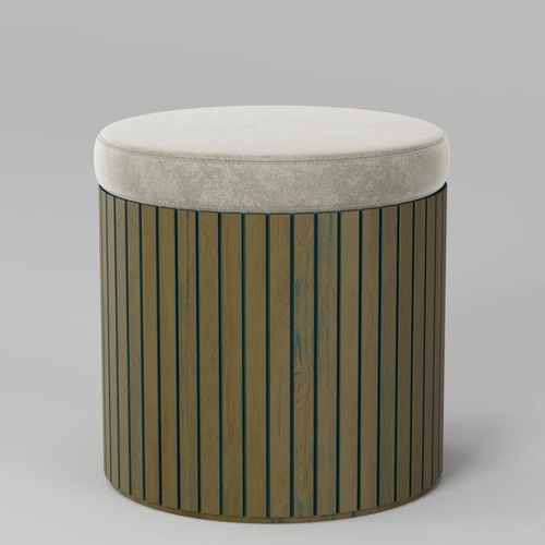 Пуф Эклипс (натуральный дуб с патиной)