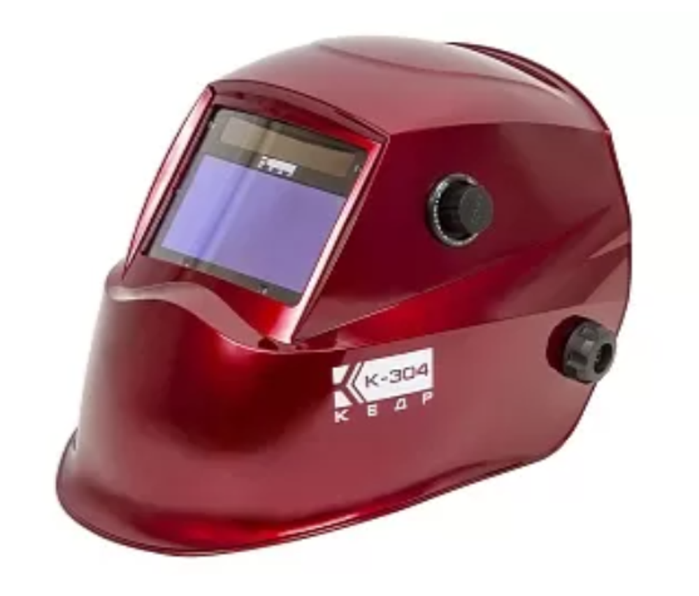 Маска сварщика КЕДР (В РАЗОБР.ВИДЕ) "К-304 PRO", красная