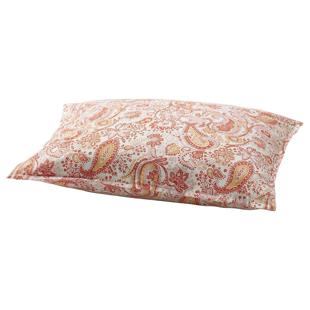 IKEA RODGERSIA  (ИКЕА РОДГЕРСИА)  -  Наволочка, розовая/белая, 50x60 см