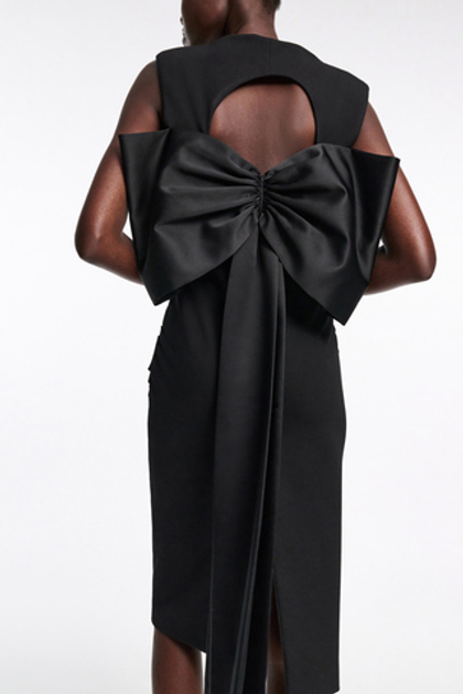 Dorothee Schumacher Платье облегающее с атласным бантом