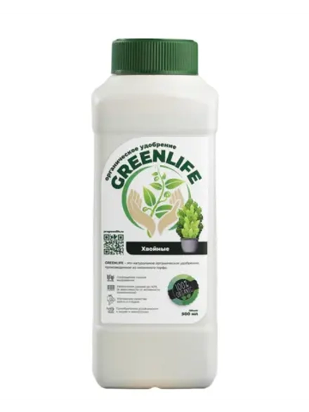 Удобрение GREENLIFE для хвойных концентрат 0,5л Органика