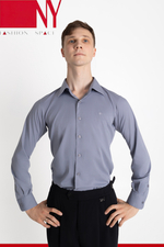Рубашка Regular-Fit титановый