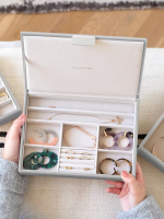 Органайзер для украшений Stackers Classic Box Lid (Blush Pink) (светло-серый / Pebble Grey)