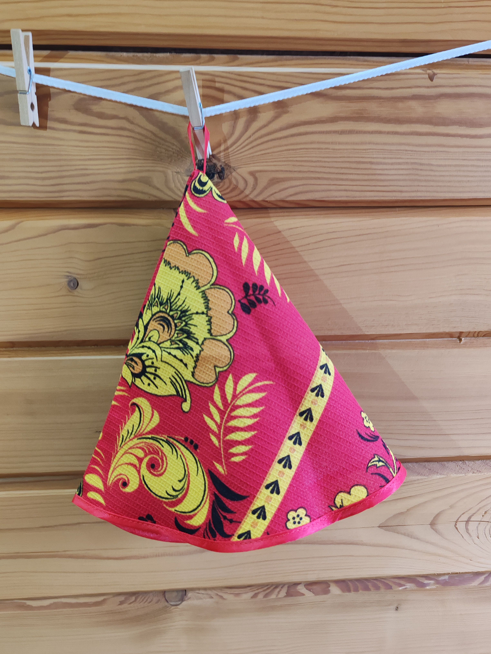 Полотенце кухонное, круглое, 2 шт, вафельное полотно