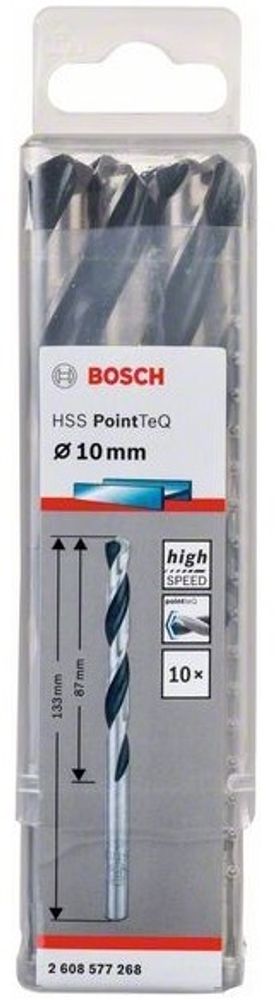 Сверло по металлу BOSCH HSS PointTeQ 10х133 мм 10 шт.