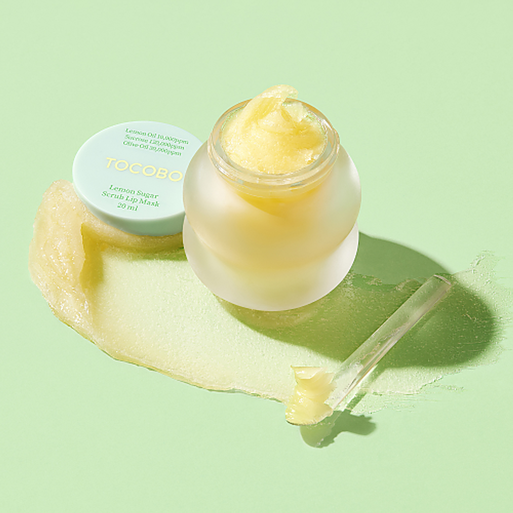 Tocobo Lemon Sugar Scrub Lip Mask несмываемая сахарная маска-скраб для губ