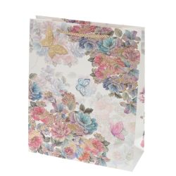 GAEM Пакет подарочный (бумага 210г/м2, блок микс 12шт), L26 W10 H32 см, 4в.