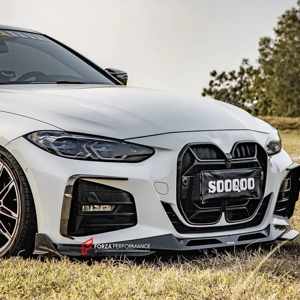 Карбоновая губа переднего бампера для BMW 4 серии G22 G23 2020+ БМВ