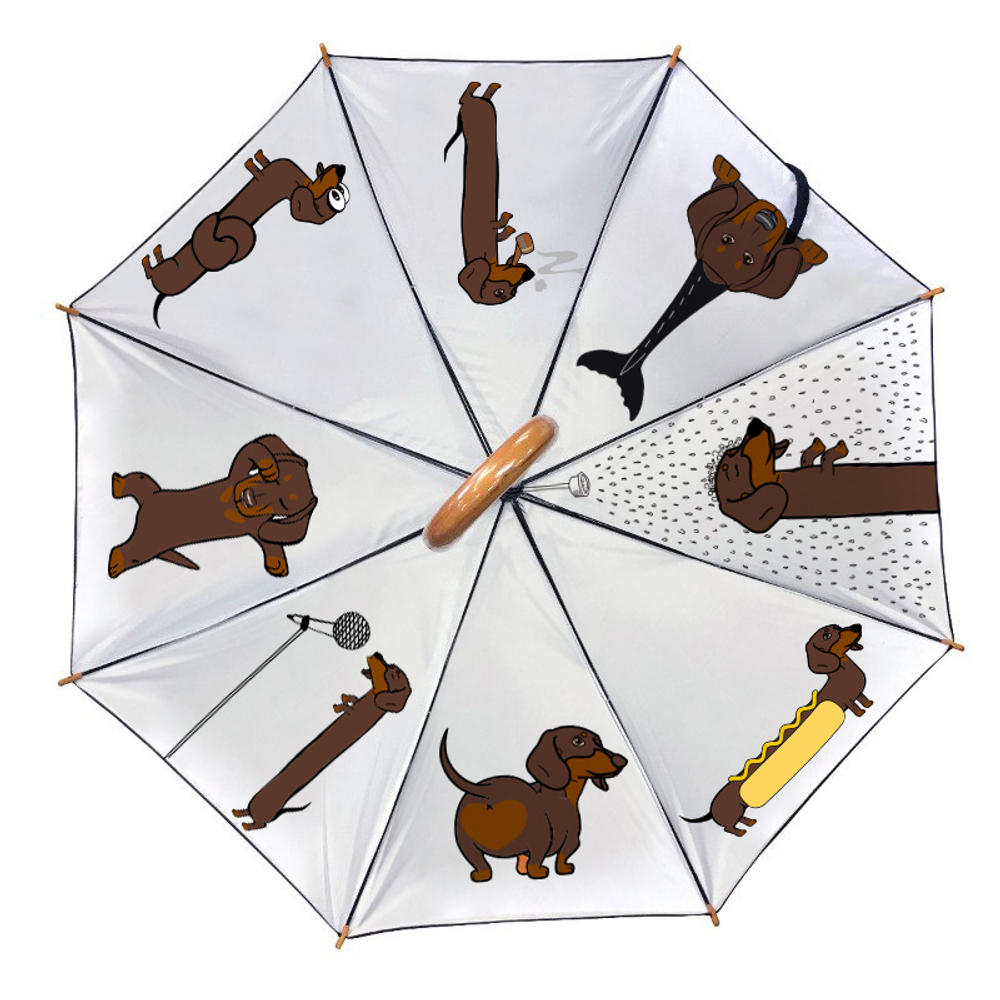 Зонт "Веселые таксы"